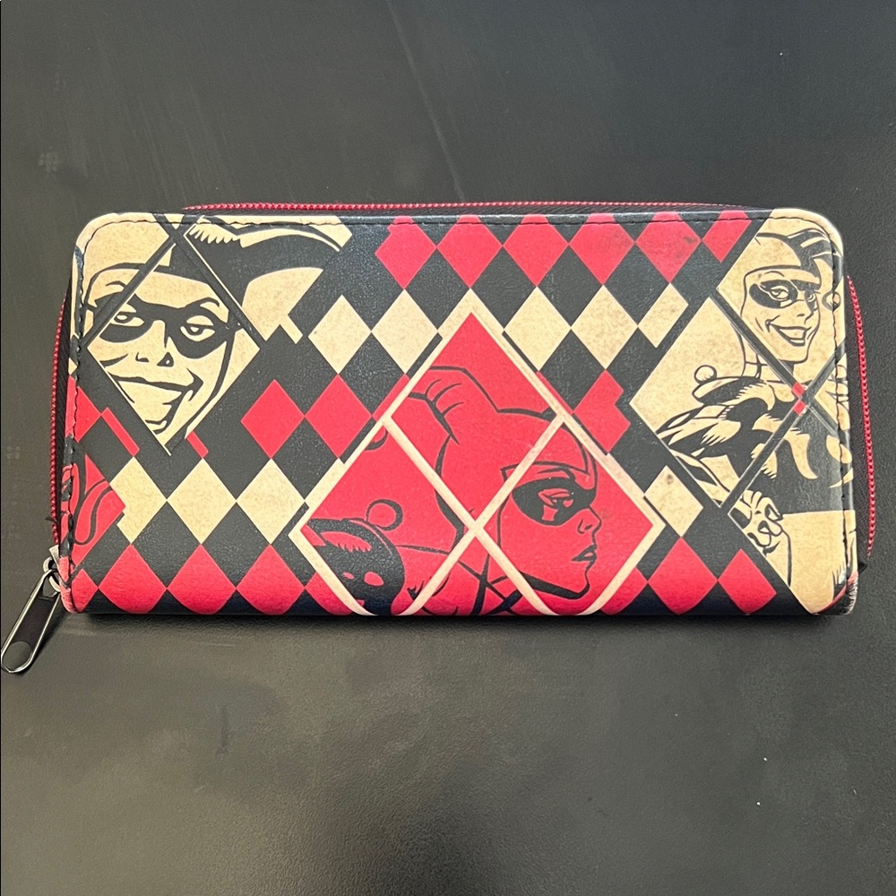 Harlequin Patterned Wallet